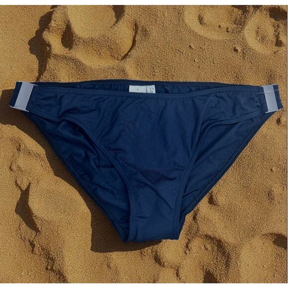 Calvin Klein Pull On Elastic Waist Swim Brief Black Women' Size Large NWT - Picture 1 of 5